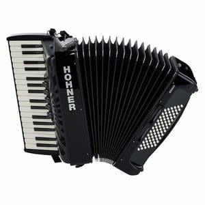 Acordeón Diatónico Pia/no A-ccordi/on Bra/vo III 72, Nuevo, Venta al por Mayor, Color Negro, 34 Bajos, 60 Teclas, Modelo Profesional - Product Image 1