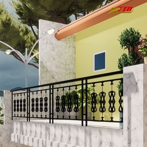 Handcrafted Custom Wrought <b>Iron</b> Balcony Railings With Elegant Decorative Design, Heavy-Duty Construction And Lasting Durability - Product Image 3
