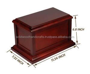 Urnes funéraires en bois pour cendres humaines, vente en gros, tailles personnalisées, fournitures funéraires - Product Image 2