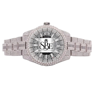 Reloj de Lujo Cuadrado con Moissanita VVS1 para Hombre, Bisel Personalizado, Esqueleto, Movimiento de Cuarzo ETA, Acero Inoxidable, Cierre de Mariposa - Product Image 1