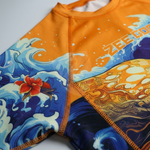OEM Design Compression MMA Rash Guard Sublimation Print Wholesale Custom <b>BJJ</b> Rash Guards Quick Dry Rashguard <b>T</b> <b>Shirts</b> Fightwear - Product Image 4