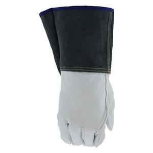 Welding <b>Gloves</b> Cow Split Leather Heat Resistance Work <b>Gloves</b>/ Cowhide Leather Safety Welding <b>Gloves</b> Double Palm Heavy Duty - Product Image 5