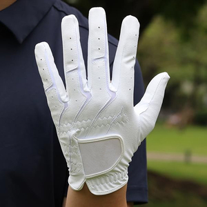 Guante de Golf Personalizado de Cuero Cabretta para Mano Izquierda, Antideslizante, con Cierre de Velcro, Logotipo Grabado, OEM, para Hombre y Mujer - Product Image 6