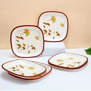 Assiettes plates en porcelaine blanche avec logo personnalisé, vaisselle en céramique pour restaurants, design classique, utilisation durable, couverts alimentaires - Product Image 2