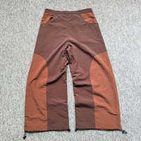 Pantalon de survêtement large pour homme, style streetwear, coupe-vent, patchwork bicolore, techwear, baggy, en nylon, imperméable, pour activités de plein air