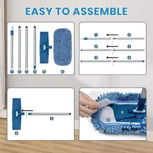 Mopa Comercial Ecológica Autolimpiable para Limpieza de Pisos de Madera, Escoba de Empuje Resistente, Marca KSR International para el Hogar - Product Image 6