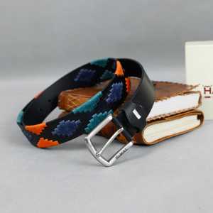 Cinturón de Cuero con Diseño de Polo Argentino, Unisex, Hecho a Mano con Cuentas, 1.5 Pulgadas, Estilo Occidental de Lujo - Product Image 6