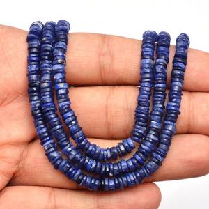 Natural Sodalite Heishi Gemstone Beads Strands 5mm Smooth Loose Stone Beads For Jewelry Making Wholesale Bulk Beads <b>Strings</b> - Product Image 6