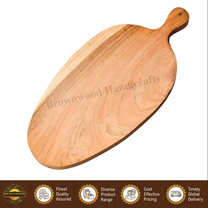 Planche à découper en bois d'acacia fini couleur bois naturel pour hôtels et restaurants / Planche de boucher en bois - Exportateur - Product Image 4
