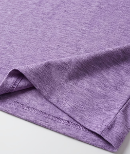 Men's V-Neck Short Sleeve Solid for Cotton Casual T-Shirt Regular Fit Breathable Enzyme Wash Jersey Fabric 180g Eco-Friendly - Product Image 4