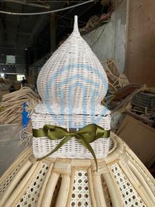 Premium Woven Rattan Storage <b>Box</b> for <b>Ramadan</b> Celebration Stylish Durable Arabic <b>Gift</b> <b>Box</b> for Sweets Dates and Festive Treats - Product Image 1