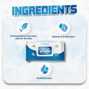 Lingettes antibactériennes de marque personnalisée: élimination 99.9% des virus et des bactéries, pour le nettoyage et la protection quotidienne, personnalisées avec votre logo - Product Image 4