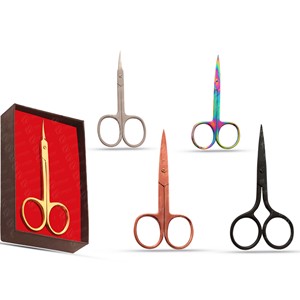 Ciseaux à cils de haute qualité en gros, fabrication en acier inoxydable, outils de manucure à marque privée avec emballage personnalisé - Product Image 1