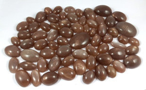 Natural Moonstone Smooth Cabochon Loose Gemstone Polished Moonstone Gemstone Wholesaler Price Healing - Product Image 2