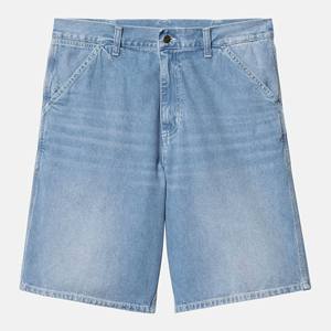 Shorts en jean délavé bleu clair pour hommes, coupe ample, personnalisables avec broderie et impression, design exclusif, vente en gros - Product Image 1
