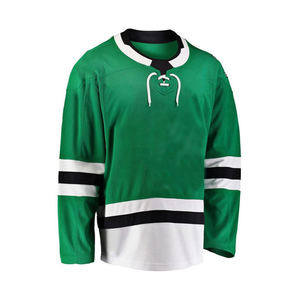 Ensembles de maillots de hockey sur glace personnalisés, écologiques, imperméables, 100 % polyester, respirants, haute qualité, vêtements d'équipe OEM, vente en gros - Product Image 4