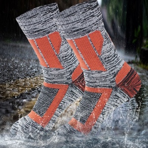Chất lượng cao 50% nylon 35% cotton 15% Spandex unisex không thấm nước ngoài trời thể thao lội Đường Mòn chạy trượt tuyết đi bộ đường dài crew <span class=keywords><strong>socks</strong></span> - Product Image 1