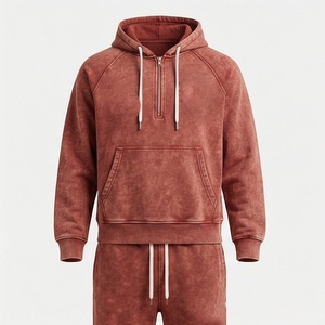 Latest Design Plus Size Breathable Fitted Pullover Hooded Jogger Acid Wash <b>Tracksuit</b> Winter Summer Fleece Fabric Printed - Product Image 1