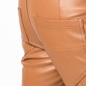 Pantalones de Cuero de Alta Calidad para Hombre, Hechos en Fábrica con Cuero de la Mejor Calidad, Venta Caliente, Logotipo OEM - Product Image 6