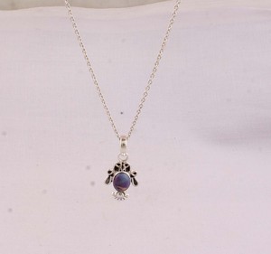 Pendentif en turquoise cuivrée naturelle, bijoux en argent sterling 925, vente en gros, design vintage, collier en pierre composite violette - Product Image 6
