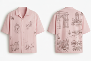 Camisa de Vestir Casual de Manga Corta Transpirable al por Mayor, Diseño Personalizado Estampado, Ropa de Playa de Verano, Camisa de Vestir Ligera de Corte Holgado - Product Image 6