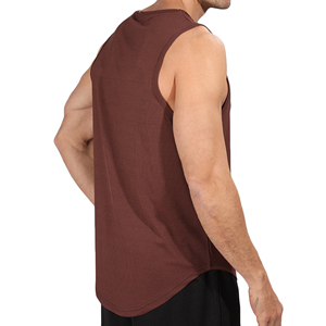 เสื้อกล้ามออกกำลังกายผู้ชาย เนื้อผ้านุ่ม ยืดหยุ่นได้ รับผลิตตามแบบ OEM ODM แบรนด์ส่วนตัว ขายส่งจากโรงงาน เสื้อผู้ชาย - Product Image 5