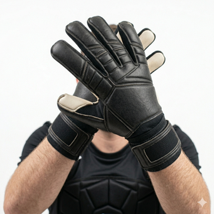 Gants de gardien de but de football en cuir, antidérapants, avec sangle de poignet réglable, pour hommes - Product Image 4