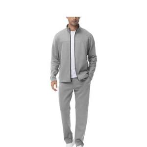 Nuevo Conjunto Deportivo Casual de Invierno para Hombre, Cuello Alto con Cierre, Logotipo Personalizado, Color Sólido, Alta Calidad, Transpirable, Secado Rápido, para Correr - Product Image 1