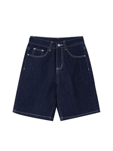 Shorts décontractés pour hommes en toile 100% coton, boutonnage mi-long, 220 grammes, respirant, séchage rapide, haute qualité, couleur unie personnalisée - Product Image 6