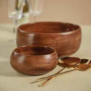 Tazón de Madera con Diseño Esmaltado, Ecológico, Moderno, Tazón de Madera Fresca para Servir, Tazón de Madera Hecho a Mano para Alimentos, Tazón Decorativo de Madera para Frutas - Product Image 3