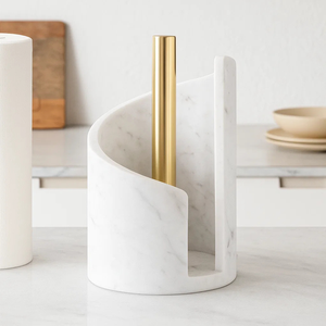 Papier essuie-tout de cuisine de haute qualité, moderne, luxueux, en marbre et fer, écologique, fait main, couleur personnalisée, idéal pour la maison, l'hôtel et la cuisine - Product Image 1