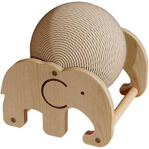 Juguete Ecológico para Gatos, Rascador de Yute 100% con Base Estable, Ejercicio Interactivo para Mascotas Pequeñas - Product Image 1