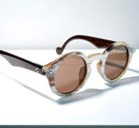 Kualitas Premium 100% alami Retro tanduk kerbau optik Fram/tanduk kerbau kacamata/tanduk kerbau akik bingkai kacamata