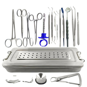Kit d'instruments de chirurgie dentaire orale, comprenant des élévateurs et des forceps, approuvé CE, manuel, classe II - Product Image 1