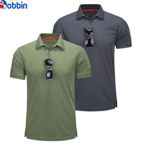 Chemises pour hommes respirantes en différentes couleurs, broderie personnalisée, design à séchage rapide, polyester/coton, solides, de haute qualité, pour le sport - Product Image 6