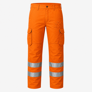 Pantalon de sécurité premium, pantalon de protection, confectionné avec un tissu de haute qualité, plusieurs poches de rangement et éléments réfléchissants - Product Image 1