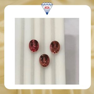 พลอยทัวร์มาลีนควอตซ์สีชมพูเข้มธรรมชาติ รูปไข่ เจียระไนแบบหลวม คุณภาพเกรด AAA ขายส่งจำนวนมาก สำหรับทำเครื่องประดับ หินปรับขนาด - Product Image 6