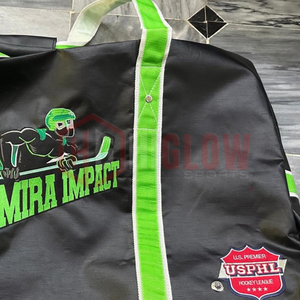 Bolsa de Equipamiento de Hockey de Alto Impacto, Material 600D, Capacidad de 50-70L, Diseño de Logotipo Personalizado para Club, Bolsas Deportivas Verdes y Negras - Product Image 5