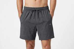 Shorts de Baño Casuales para Hombre, de Poliéster, Color Sólido, con Cierre de Cordón en la Cintura Media, Transpirables, con Detalle Bordado, para Uso en la Playa en Verano - Product Image 3