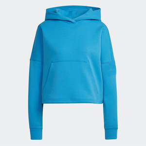 Sweat à capuche surdimensionné pour femme, couleur unie, en coton tricoté respirant, manches longues, à porter en automne - Product Image 6