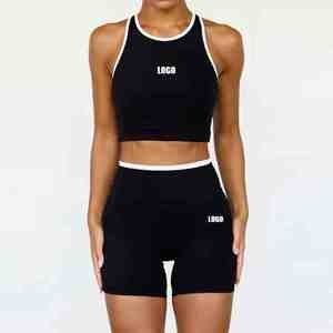 Nouvel ensemble de sport pour femme : soutien-gorge sans bretelles, tenue de yoga et vêtements de fitness pour femmes grandes - Product Image 1