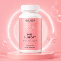 Astrawell PMS Relief Vitamine Complex Ondersteunende Capsules Multivitamine Capsules met Zwarte Cohosh & Dong Quai voor PMS Ondersteuning