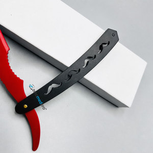 Wholesale Custom LOGO High Quality Stainless Steel Turkish <b>Razor</b> Mustache Design Straight Barber <b>Razor</b> - Product Image 4