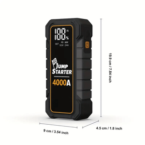 20000mAh 12V batteria auto ricarica rapida USB luce di salto di avviamento 4000 amplificatore di picco con 3.54*1.8*7.84 di dimensioni - Product Image 5