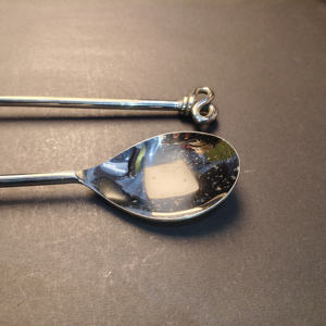 Ensemble de 2 couverts à salade en acier inoxydable avec nœud infini, manche long, poli miroir, cuillère et fourchette de service - Product Image 5