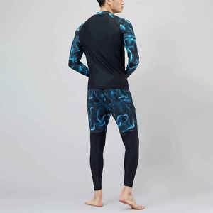 Camiseta de compresión de manga larga para hombre, protección UV de secado rápido, para natación y surf, con detección de agujas - Product Image 3