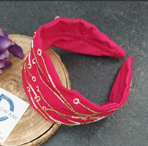 Accessoires de cheveux mignons et élégants pour femmes, avec broderie multi-main et perles en verre, collection 2026 - Product Image 4