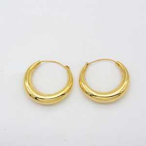 Golden statement brass circular golden <b>handmade</b> <b>earring</b>,bohemian golden <b>earring</b> for women. - Product Image 1