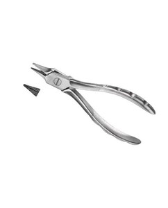 Pince à bec plat Hackstock 16 cm en acier inoxydable, pince orthodontique dentaire pour le pliage de fils et l'ajustement d'appareils - Product Image 4