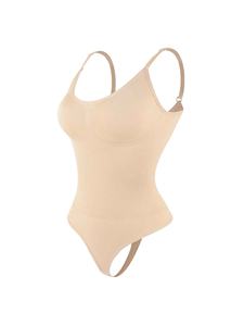Nouveau Body Sculptant Femme Sans Couture, Effet Ventre Plat et Rehaussement des Hanches, en Tissu Respirant, avec Bretelles Triangulaires Élastiques - Product Image 4